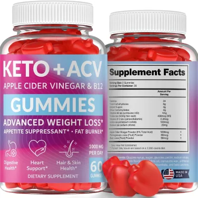 Best Seller OEM Keto Acv Vitamin Gummy Supplement Sugar Free Apple Cider Vinegar Gummies