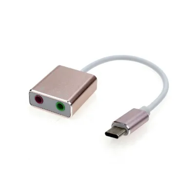 High Quality HIFI Magic Voice 7.1CH USB Sound Card USB3.1 Type C to Sound Card Cord with Audio USB Sound Card