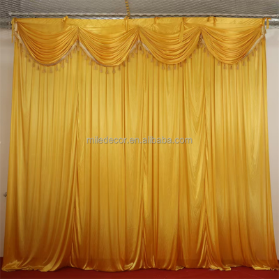 MILE Indoor Outdoor Stage Decor Wedding Backdrop Curtain Drapes Scene Decorated with Green Cloth