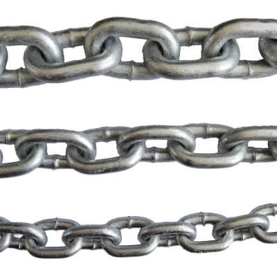 High Strength HDG DIN766 Welded Link Chain Custom Size Short Carbon Steel Iron Hot-Dip Galvanized with Plated Finish