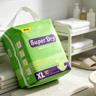 Economy Grade Adult Disposable Incontinence Diapers Sufficient in Stock for High Demand Emerging Overseas Markets