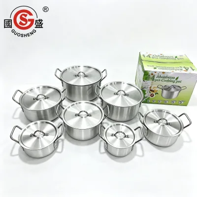 Aluminium Alloy Non-Stick Cookware Set Hot Selling Aluminum Cookware Set Thicken Kitchenware Soup Pot Set