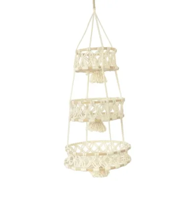 Colorful Handmade Indoor Macrame Hangers Pot Holders Cotton Plant Hanger for Home Garden Decoration