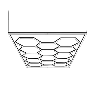 LED Honeycomb Light 220V Car Wash Lamp Store Ceiling Automotive Beauty Workstation 1 to 15 Holes Honeycomb Manufacturer