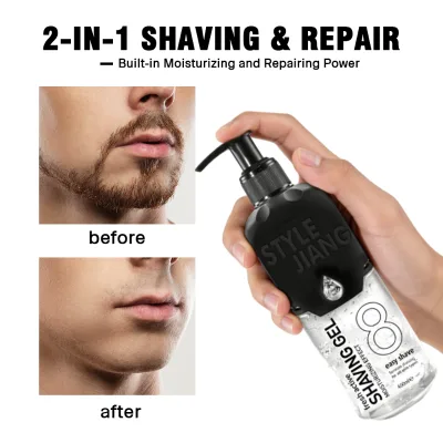 Extract Formula Shaving Gel for Men Barber Family Using 100% Organic Gel for Men Beard Shaving
