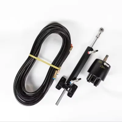 WQWJ 11 Meters/36 Feet Inboard Hydraulic Steering Kit with Helm Pump & Compact Cylinder Featuring a Piston Part