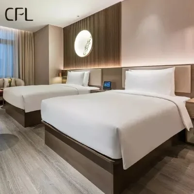 CFL Factory Choice Premium 100% Cotton Hotel Bedding Customized Multiple Sizes Hotel White Flat Bed Sheet
