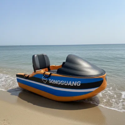 Water Sports High-Speed Electric Kart Boat 40 km/h Long-Range Lithium-Ion Battery-Powered Small Motorboat for Water Recreation