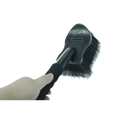 Water Flow Through Washing Brush Tyre Rim Brush Wheel Cleaning Water Powered Brush
