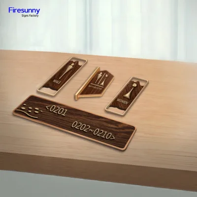 Firesunny HS012 New Design Waterproof Solar Outdoor Address Sign with Acrylic House Number Table Sign