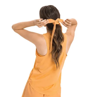 New hair tie rope bow leisure elastic hairband ribbon tie hair tie rope.