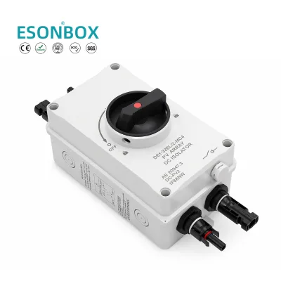 ESON DS1-32EL External Photovoltaic DC Isolator Fuse Switch Disconnector 32A 1200VDC Four-phase Series Circuit PV Array (PC)