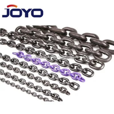 G80 lifting chain, black oxide finish, EN818-2 standard,ISO 9001:2015 CE Certification