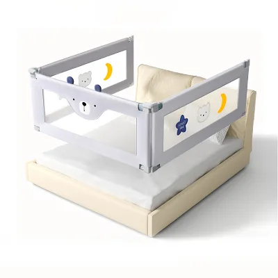 Baby Safety Folding King Queen Adjustable Folding Frame Protection Breathable Guard Fence Crib Railing Baby Rail Bed Guard
