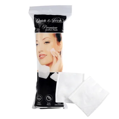 Manufacturer Organic Fabric Double Side Cosmetic Packaging Medical Science Cotton Pads Makeup Remover Disposable Cotton Pads