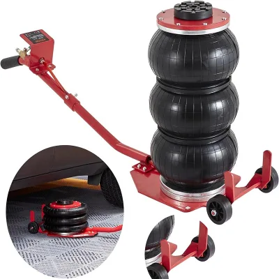 High Quality 3T 5T Triple Bag Air Jack Air Balloon Jack Long Handles Pneumatic Jack for Cars Garages Repair Fast 3-5s Lifting
