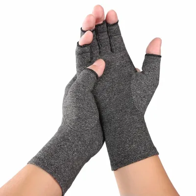 Fingertip Arthritis Gloves Fingerless Compression Wrap Fitness Sport Gloves Half Finger Anti-slip Arthritis Gloves