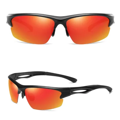 Eyewear Cycling Orange Lens Flexible Frame Anti Radiation Sports Sunglasses