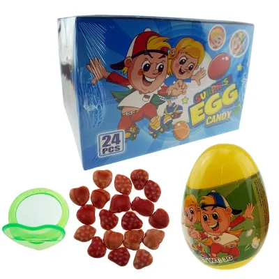 Hot Selling Cartoon Surprise Eggs Toys With Candy