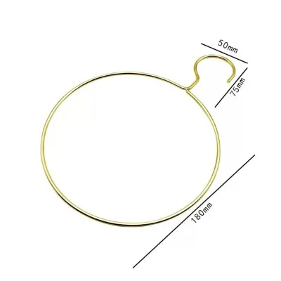 Nordic Gold Metal Scarf Silk Hanger Large Loop Design  Multi Functional Tie Rack Belt Hook and Wall-mounted Storage Organizer