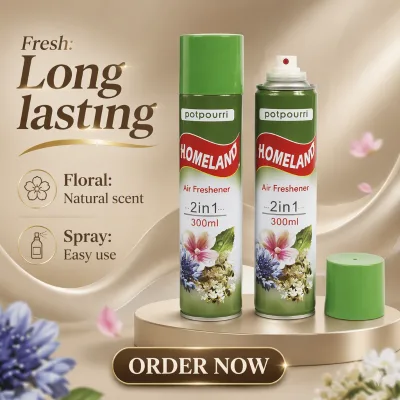 Wholesale Aerosol Air Freshener Spray Custom Formula & Packaging Home Fragrance for Supermarket Distribution