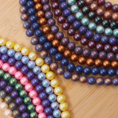 Customizable 3-14mm Color-Changing Gradient Pearl Iridescent Phantom Crystal Glass Beads Factory Price for Loose Nature Crystal