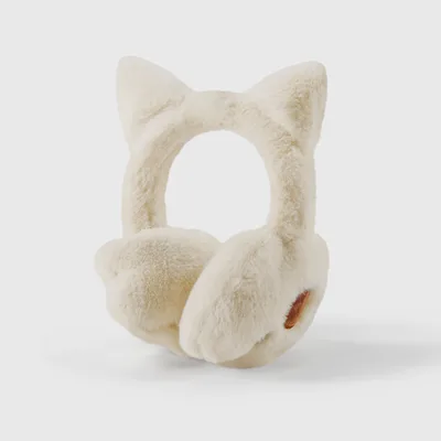 Winter Plush Foldable Earmuffs | 100% Polyester Warm Cold Proof Outdoor Ear Muffs for Women
