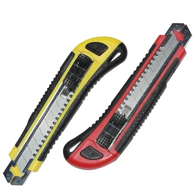 18mm Cutter Utility Knife with TPR & ABS Handle for DIY OEM Customizable