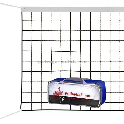 Reliable Industrial Strength Snap on Reinforced Border Volleyball Net for University Gym Practice Drills