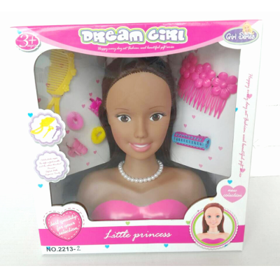 Styling Head Doll Black Hair Beautiful Excellent Condition