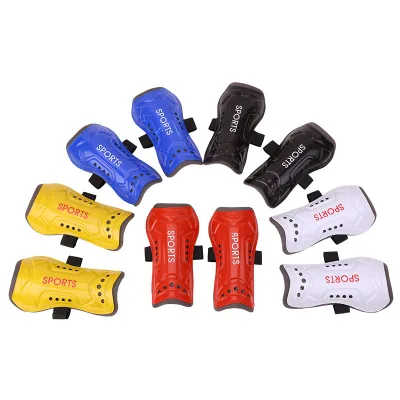 Football Leg Guards Holes Breathable Straps Light Thin Design Professional Protection for Primary/Secondary School Students