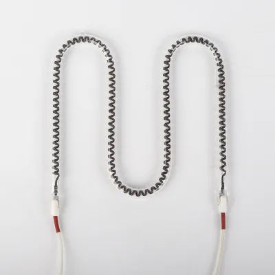 M Shape Carbon Fiber Clear Quartz Tube Ceramic Infrared Heating Lamps for Poultry Chicken