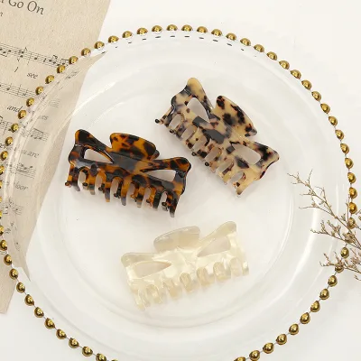Leopard Print Adult Acetate Hair Claw Clips for Women Acrylic Fashion Claw Clips New Design