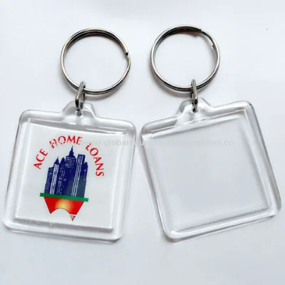 Acrylic keychain customized creative transparent custom Logo custom diy photo pendant anime cartoon