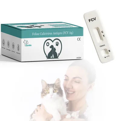 Home Pet Veterinary Test Kit for Feline FCV FIA FPV Rapid Test for Diagnosis