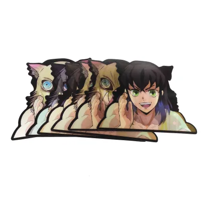 Newest Design Anime Spy X Family Character Loid Forger and Anya 3D Motion Car Stickers Manga Sticker for Laptop New