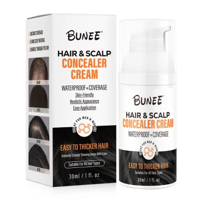 Thickening Disguise Cream Dark Brown Hairline Spray & Scalp Concealer for Thinning Hair Bald Spot Cover up for Men with System