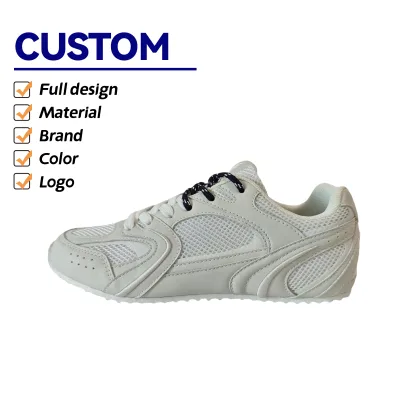 New Fashion Factory Custom Women's Casual Shoes New Style High-quality Mesh and PU Shoes with EVA Insole Cushioning All Seasons