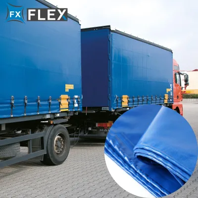 FLFX Free Sample 1000D*1000D 60Gsm-220Gsm Custom Waterproof Woven Anti-Static PVC Coated Polyester Fabric for Truck Covers