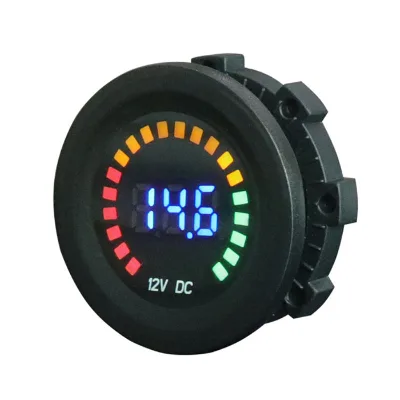 High Quality 12V 24V DC Car LED Display Voltmeter Digital Meter Gauge Waterproof Monitor Indicator for Motorcycle Car Marine