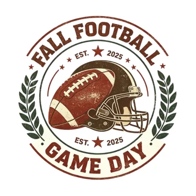 Vintage Football Ready to Press DTF Transfer, Retro Fall Game Day Graphic Heat Transfer for Tailgate Apparel