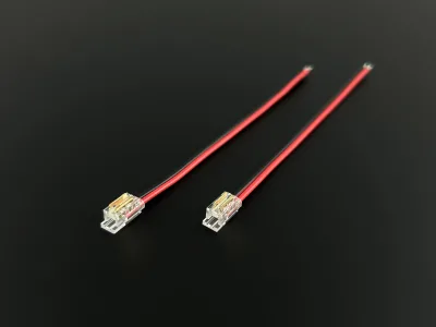 Easy Installation Indoor Use Modern Mini 3mm FPC Strip LED Connectors 2PIN Single Color COB LED 0-36V Eco-Friendly Plastic+Metal