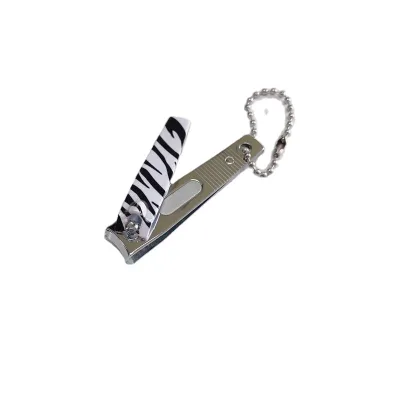 Factory Outlets Nail Clipper Cutters With Zebra Pattern Printing, Laser File and Chain