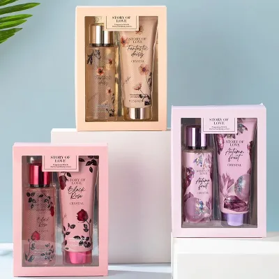 Private Label Fragrance Long Lasting Customized Women Branded Fragrance Body Mist Set