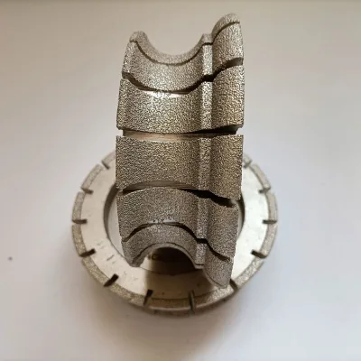 Vacuum Brazed Diamond Grinding Polishing Profile Wheel for Marble Quartz Slab Edge Profile