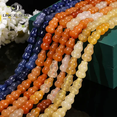 Wholesale High Quality Tube Shape Cylindrical Square Shapes Natural Golden Silk Jade Beads Loose Beads for  DIY Jewelry Making