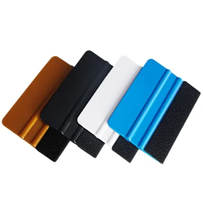 Wholesale Blue Classic Square Scraper with Cloth Square Lint Scraper for Multi-function Wallpaper Film Sticking Tool
