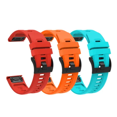 CM 26mm Silicone Wristband for GARMIN Fenix 7X Pro/6X /5X /5X Plus / 6X Pro/ Descent Mk2i /MK3i