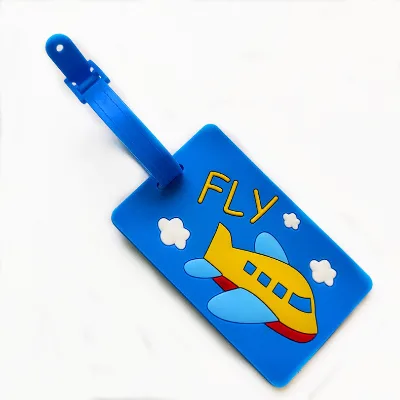 Wholesale Creative PVC Luggage Tag for Travel Silicone Luggage Tag
