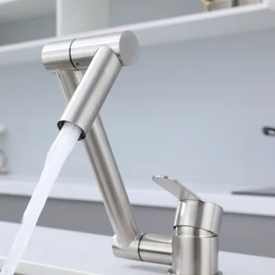 Wholesale Kitchen Faucet Kitchen Faucet for Apartment Kitchen Faucet with Ceramic Cartridge 360 Degree Swivel Kitchen Faucet